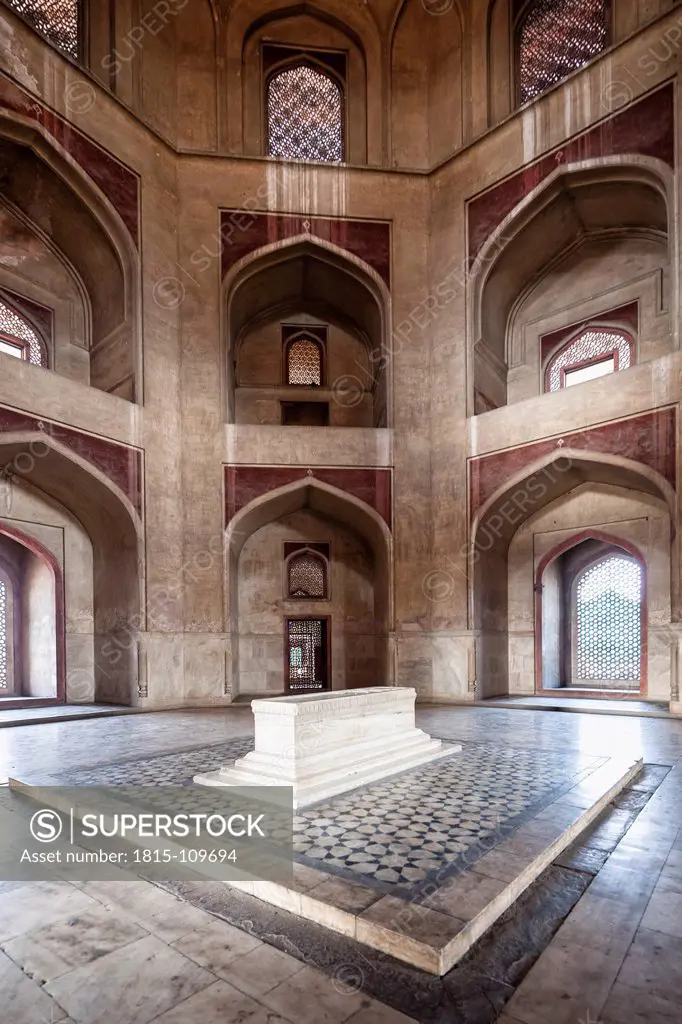 India, Delhi, View of Tomb of Humayun