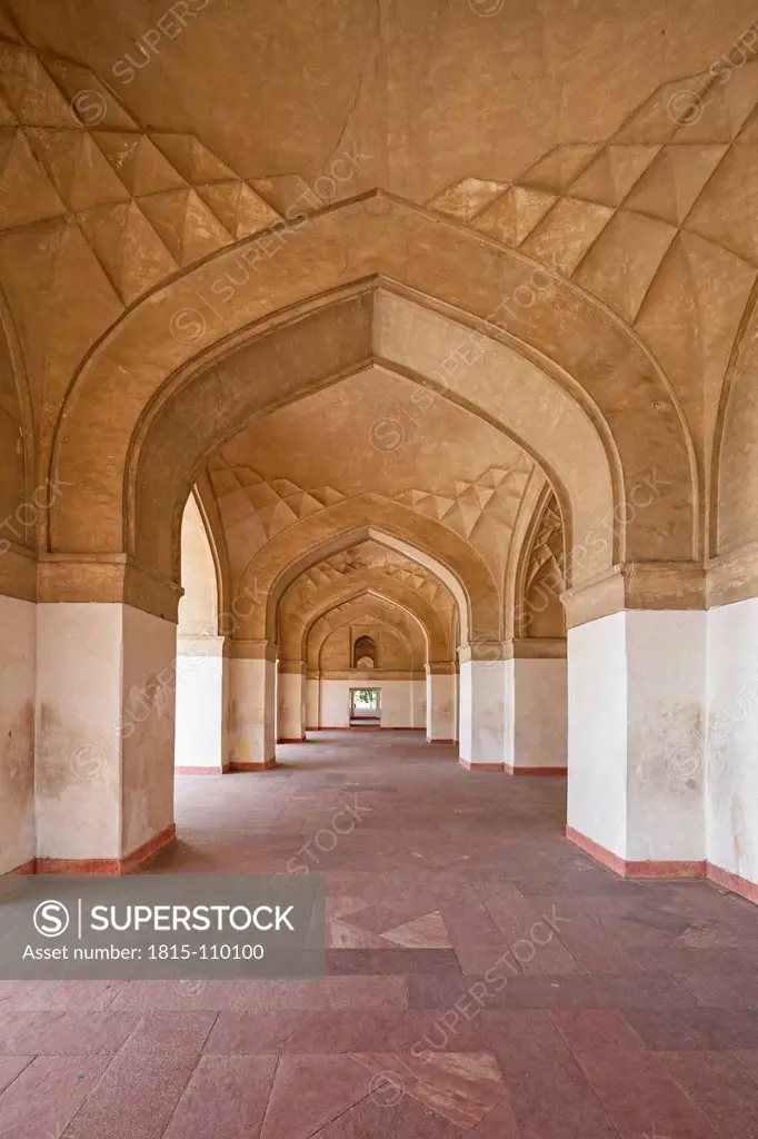 India, Uttar Pradesh, Agra, View of Tomb of Akbar the Great