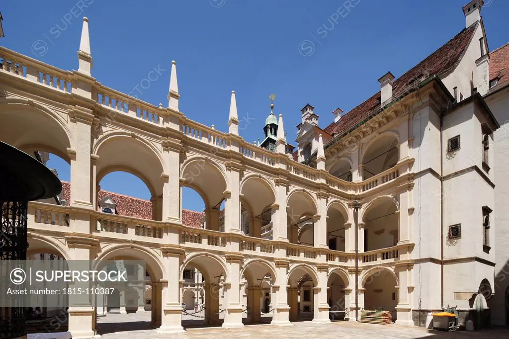 Austria, Styria, Graz, View of Landhaus parliament