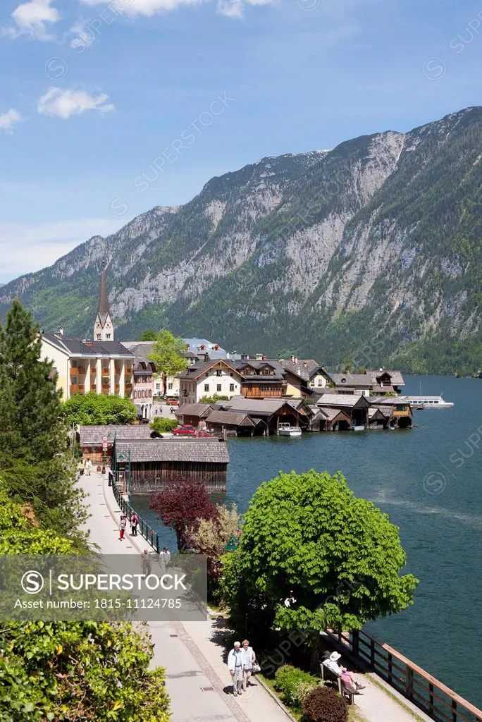 Austria, Upper Austria, Salzkammergut, Hallstatt, Lake Hallstaetter See