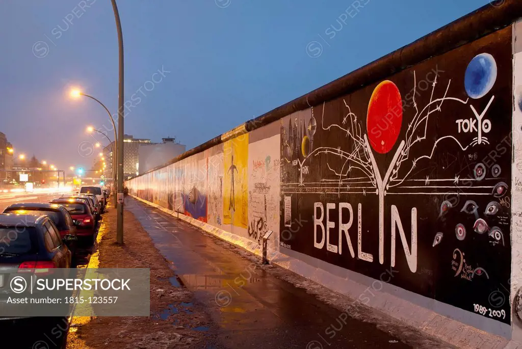 Germany, Berlin, View of East Side Gallery