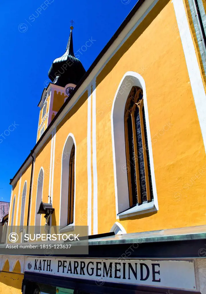 Austria, Salzburg, View of church