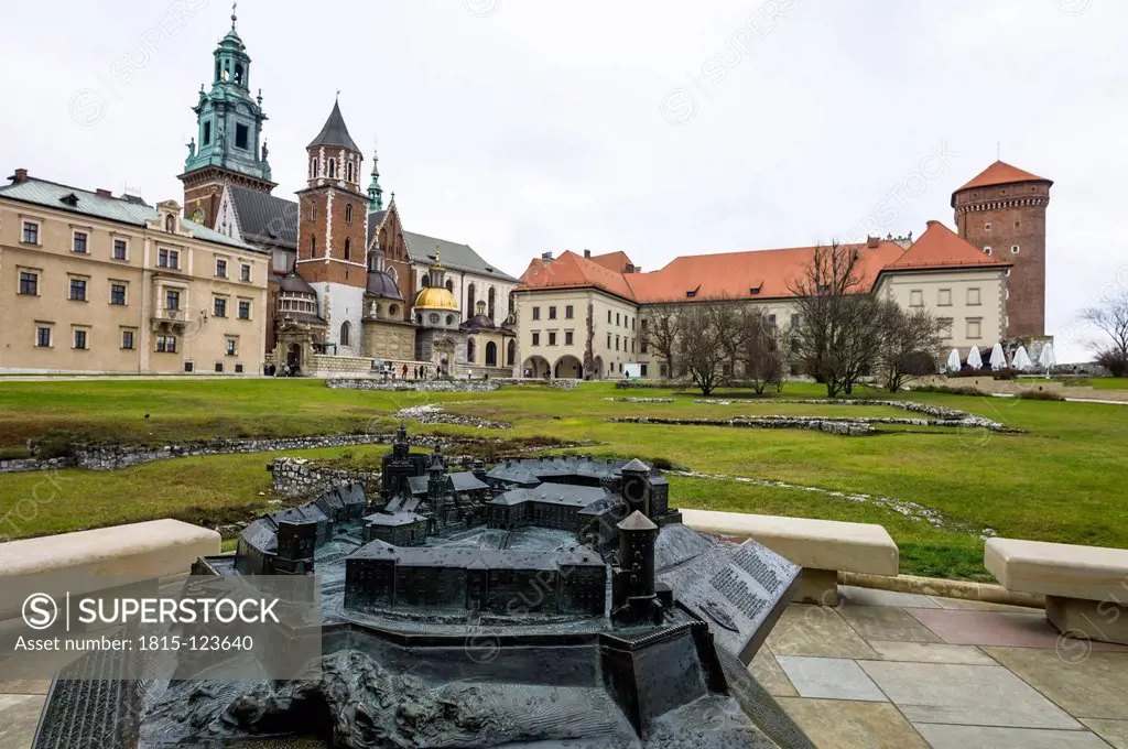 Poland, Krakow, View of Wawel Castle