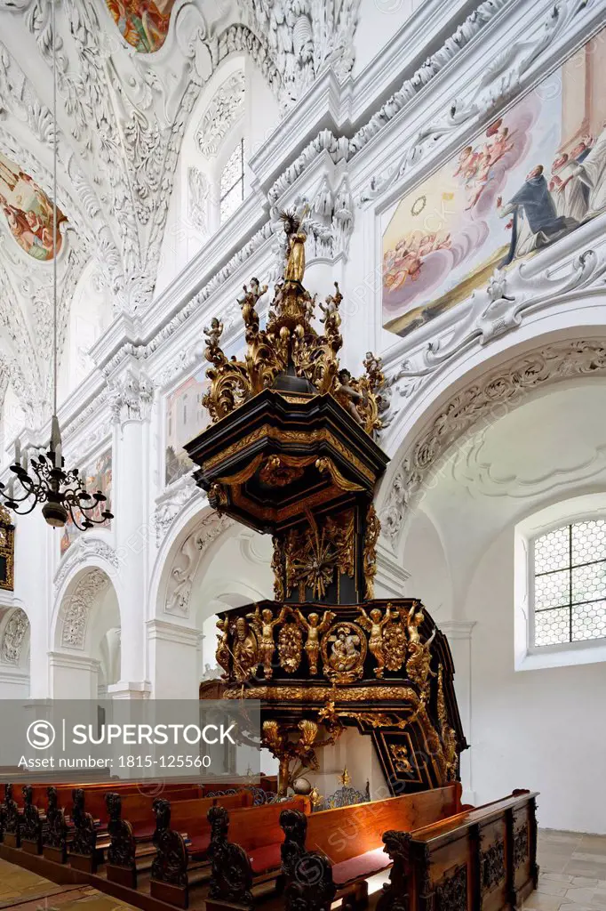 Austria, Upper Austria, Interior of church