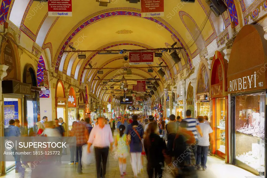 Turkey, Istanbul, Grand Bazaar at Kapali Carsi