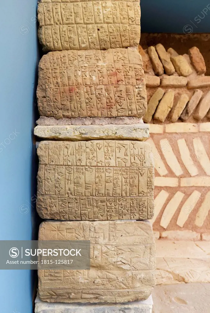 Turkey, Istanbul, Cuneiform inscription of Sumerian culture