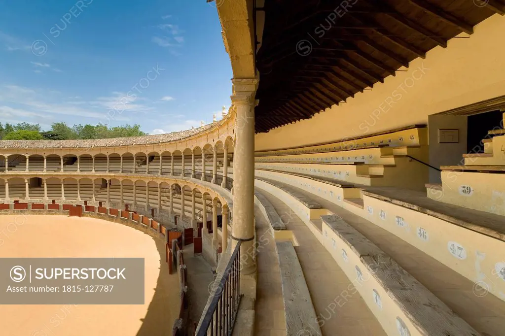 Spain, Andalusia, Bullfighting arena in Ronda