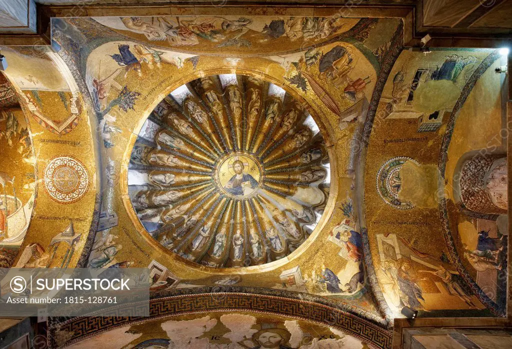 Turkey, Istanbul, Mosaic of Christ Pantocrator