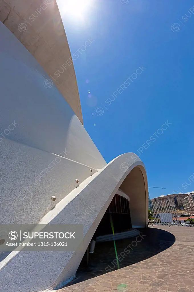 Spain, Santa Cruz de Tenerife, View of Auditorio de Tenerife concert hall