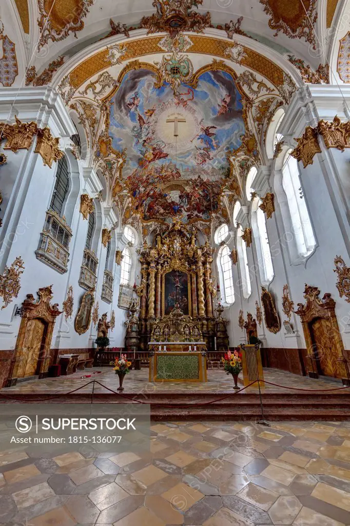 Germany, Bavaria, Interior of Holy Cross Church