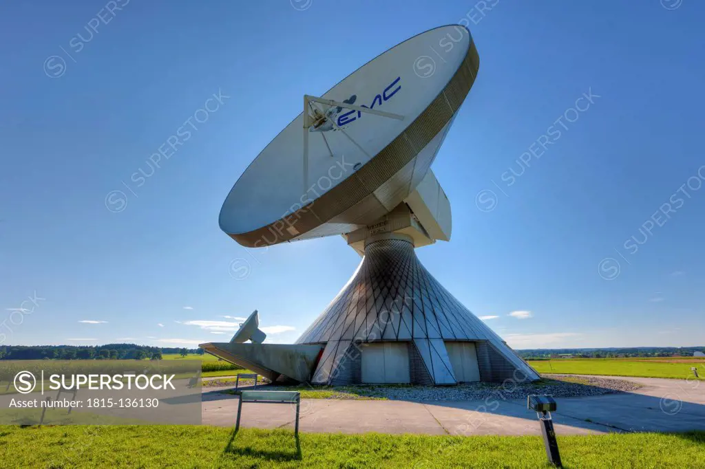Germany, Bavaria, View of Satellite dishes