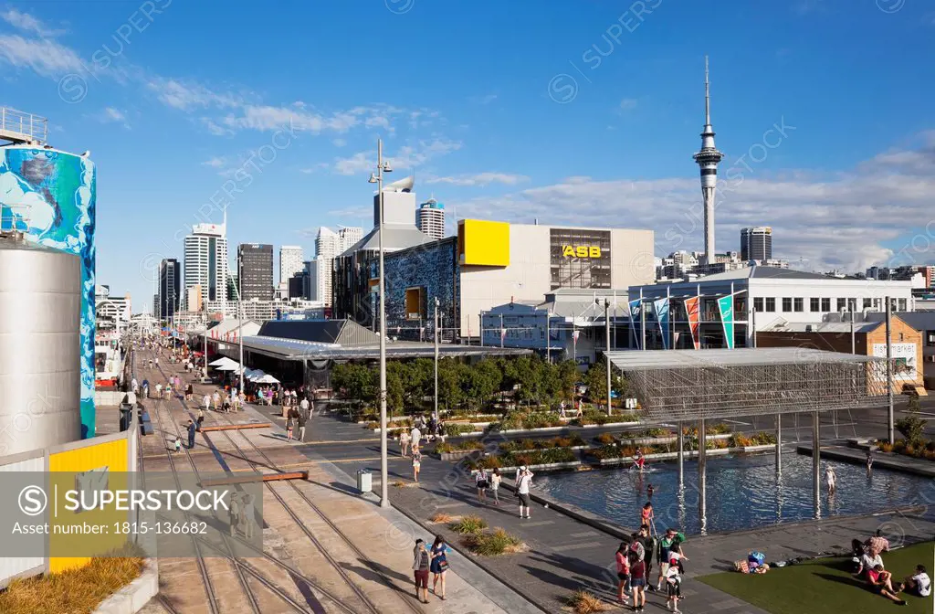 New Zealand, View of Silo Park
