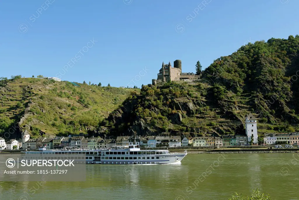 Germany, Rhineland Palatinate, View of Katz Castle