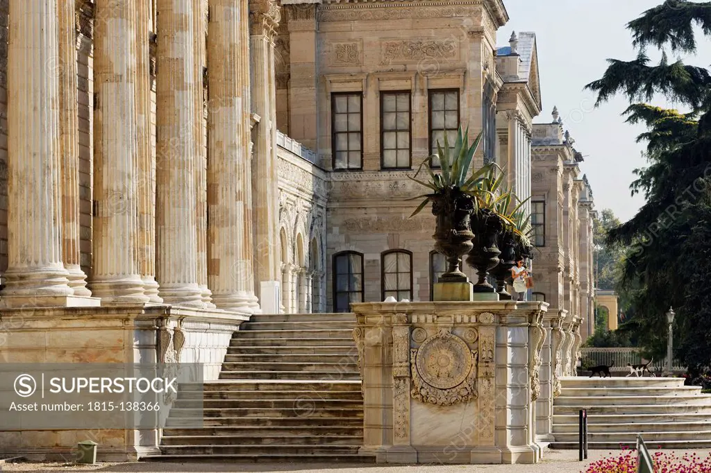 Turkey, Istanbul, View of Dolmabahce Palace