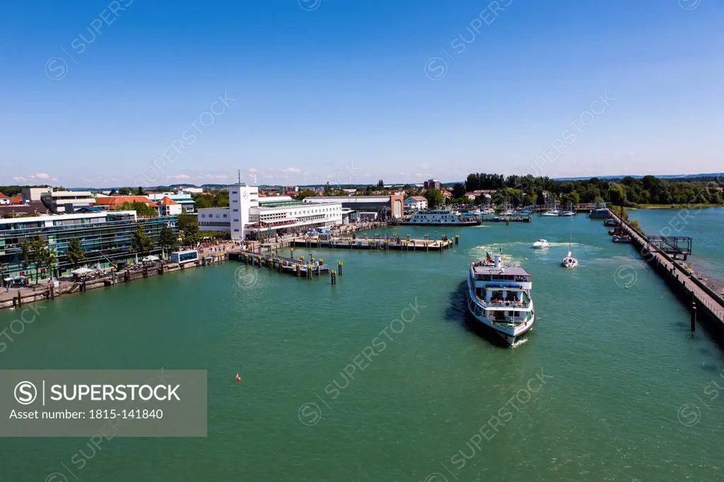 Germany, Baden Wuerttemberg, Friedrichshafen, Tourist boat on Lake Constance