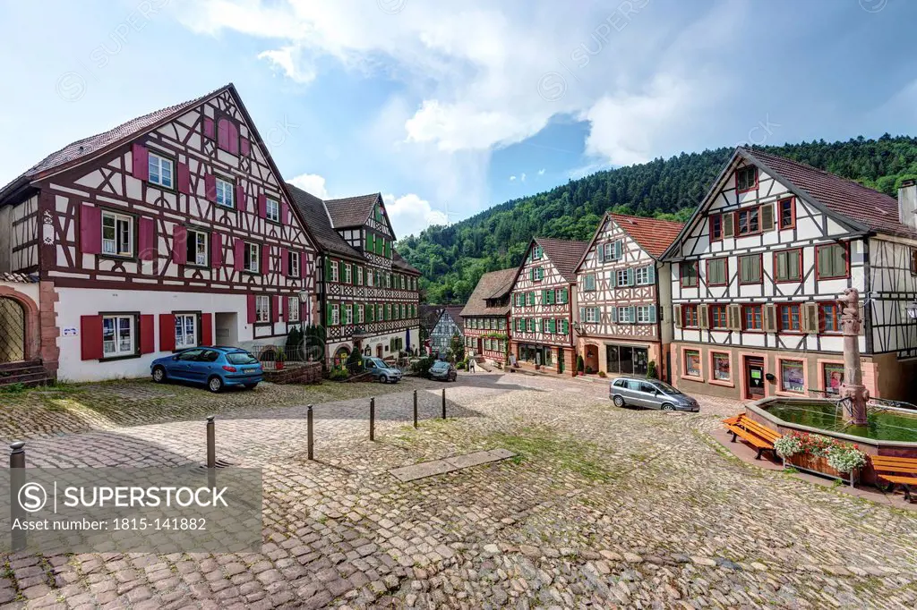Germany, Baden Wuerttemberg, Timber framed house in Schiltach