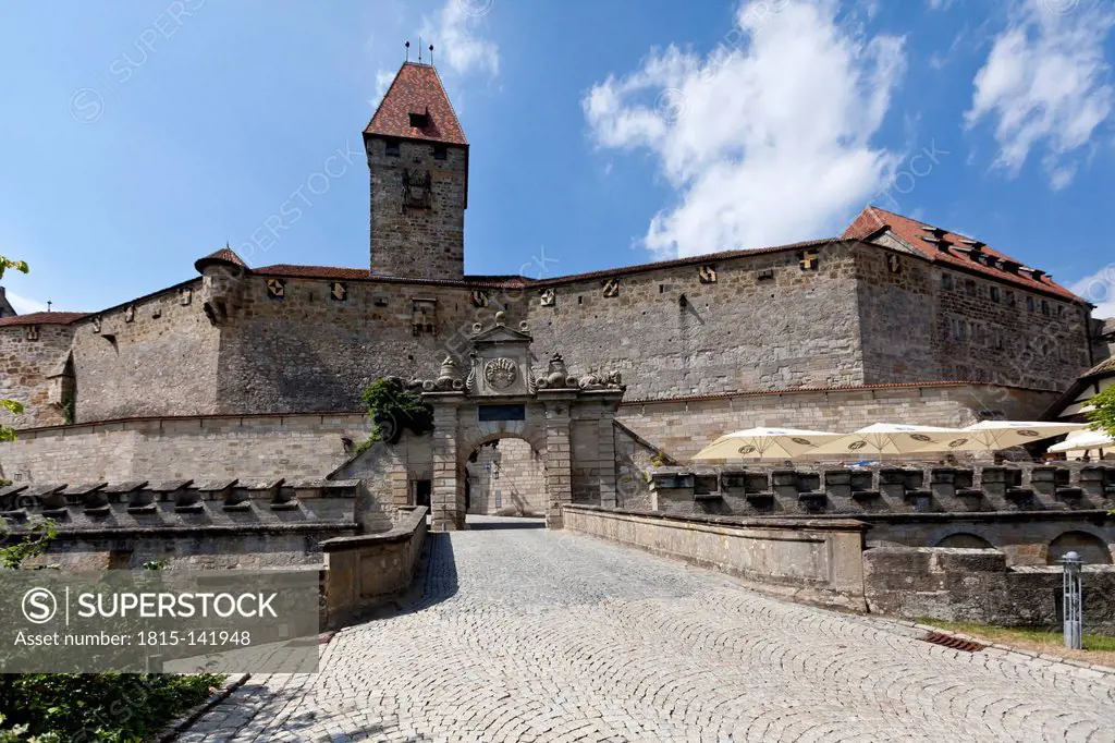 Germany, Bavaria, View of Veste Coburg fortress