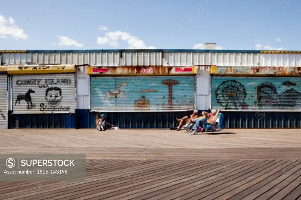 USA, New York, People on Coney Island