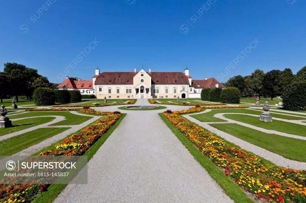 Germany, Bavaria, Munich, View of New Palace Schleissheim