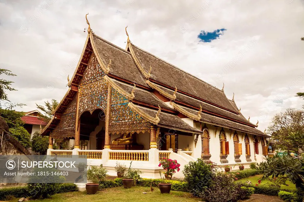Thailand, Chiang Mai, Wat chiang man temple