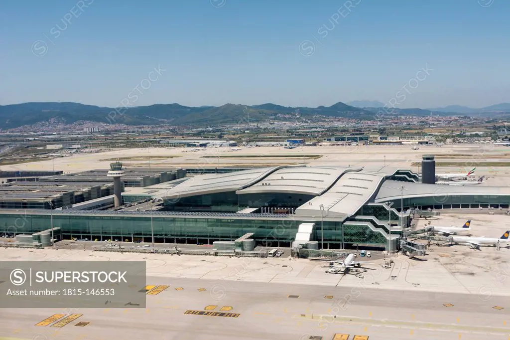 Spain, View of Barcelona airport