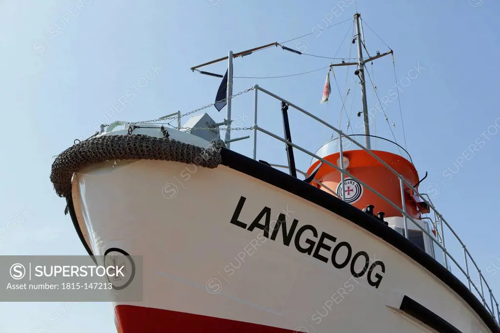 Germany, Lower Saxony, East Frisia, Langeoog, view at museums ship
