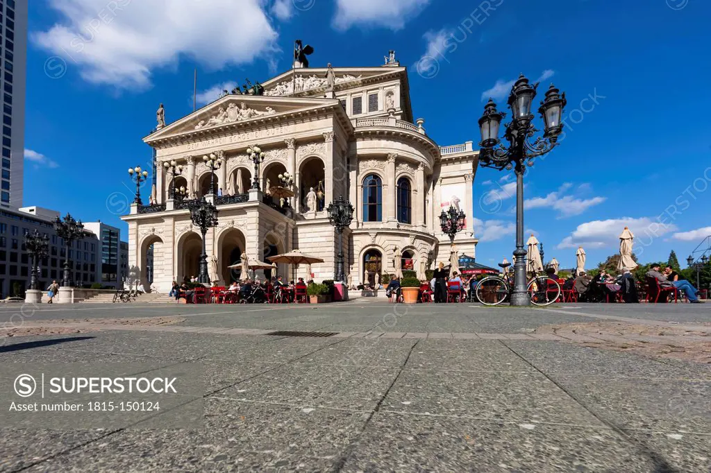 Germany, Hesse, Frankfurt, view to Old Opera (Alte Oper) at Opera square