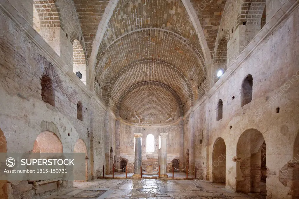 Turkey, Lycia, Lycian Coast, Myra, inside of St. Nicholas church