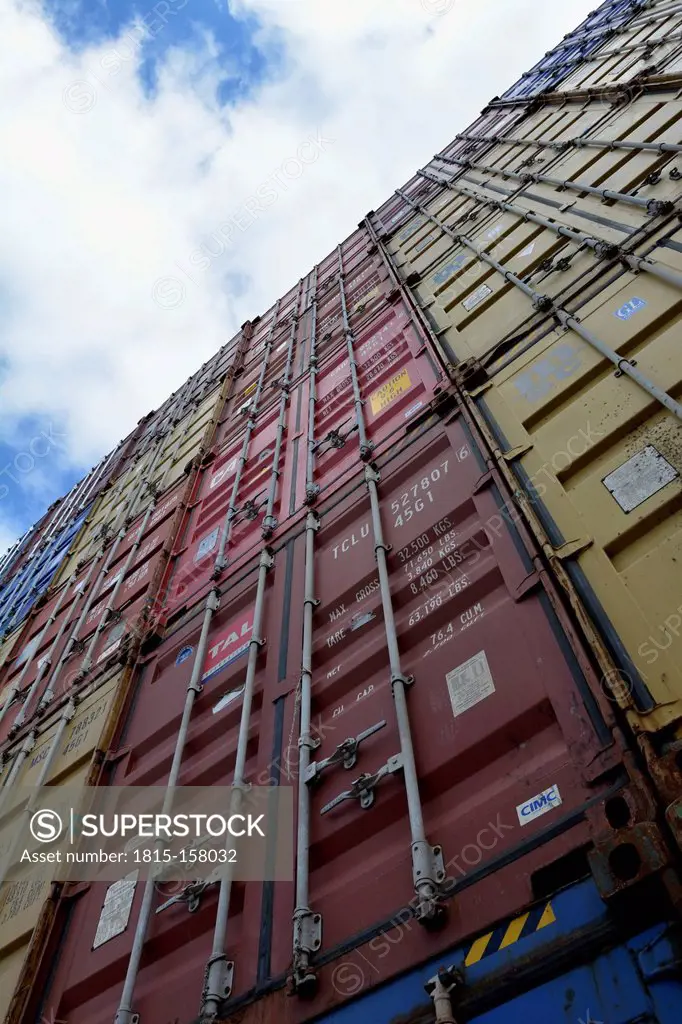 Stacked containers