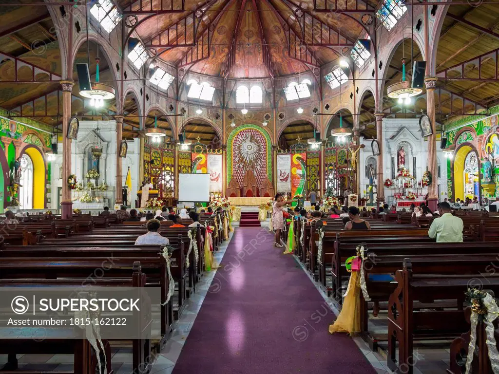 Caribbean, Lesser Antilles, Saint Lucia, Castries, Basilika of our Lady of the Immaculate Conception