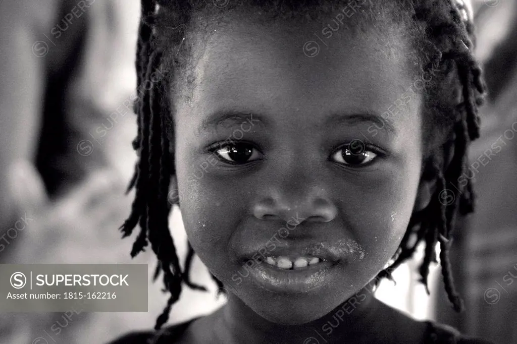 Malawi, Chitimba, portrait of little girl