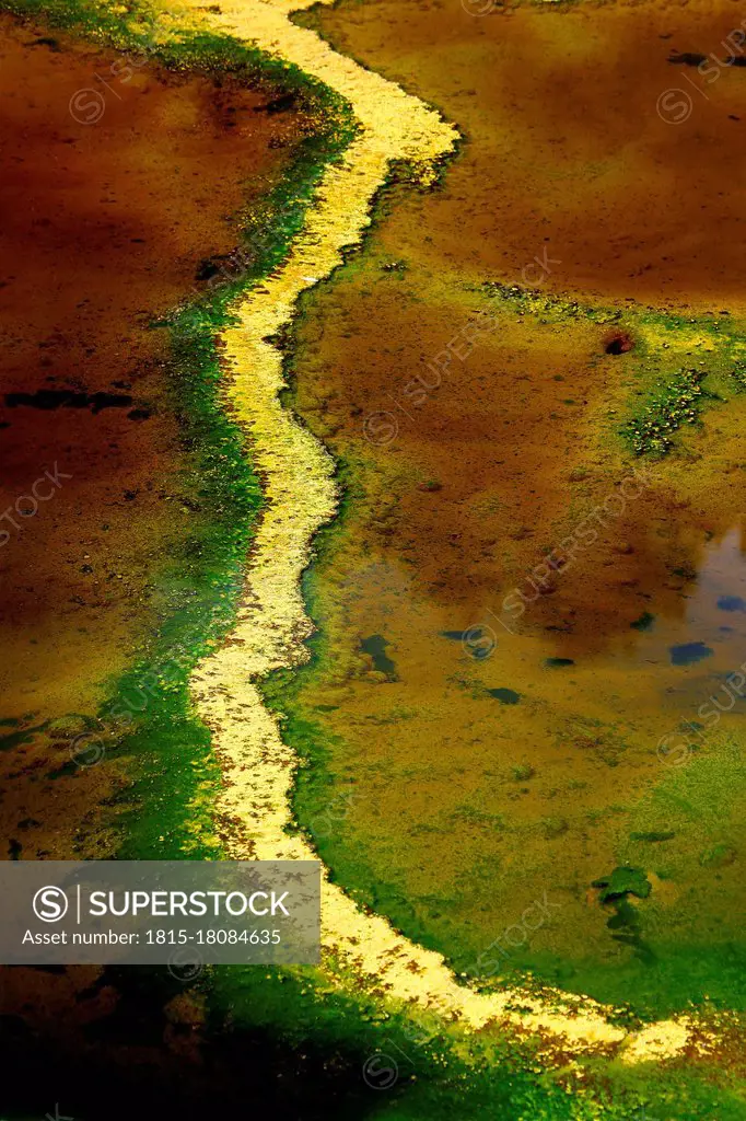 Aerial view of Rio Tinto river, Spain