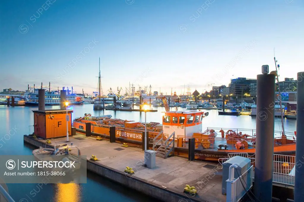 Germany, Hamburg, Niederhafen and Brandenburger Hafen