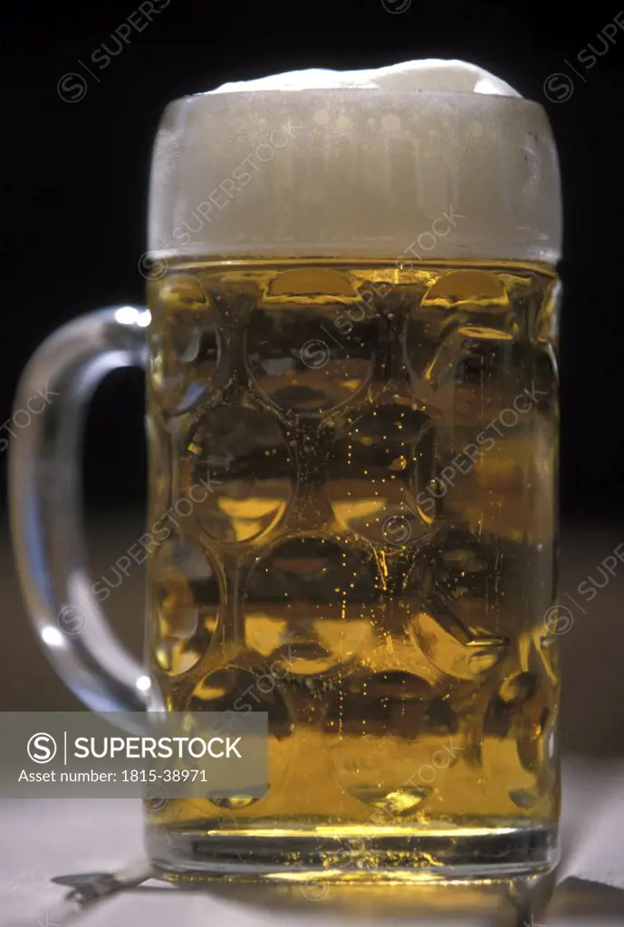 A ""Maß Bier"", jug of beer, Bavaria, Germany