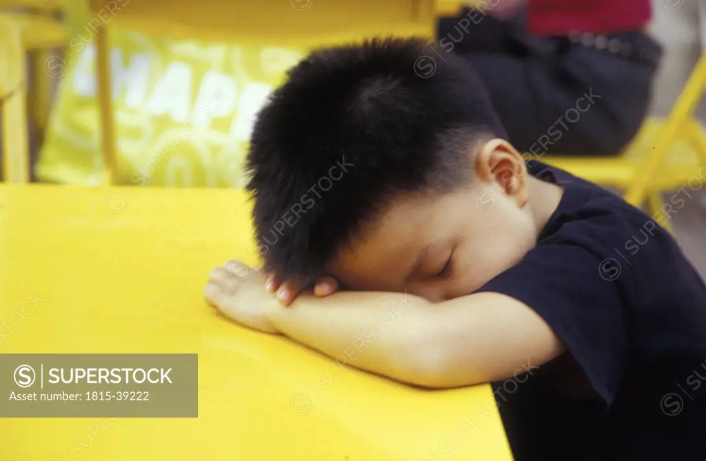 sleeping child, Thailand