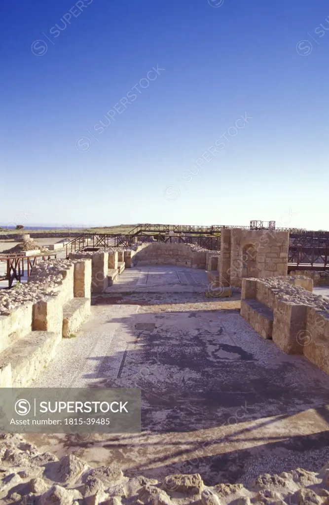 Foundation wall of Theseus house, Cyprus
