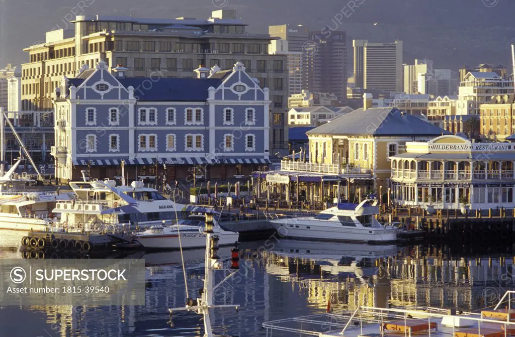 V&A Waterfront, Quay 4 and Pier Head, seen from Quay 5, Capetown, South Africa