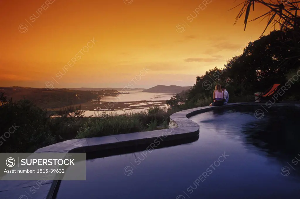 Phantom Forest, Luxurious Lodge, view over Knysna Lagoon, Garden Route, Western Cape, South Africa