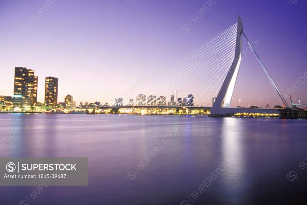 Erasmusbridge, Rotterdam, South-Holland, Netherlands