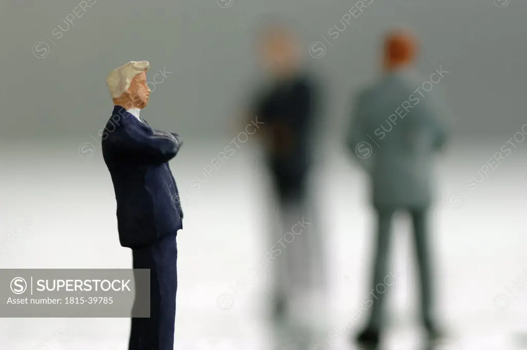 Figurine business man thinking
