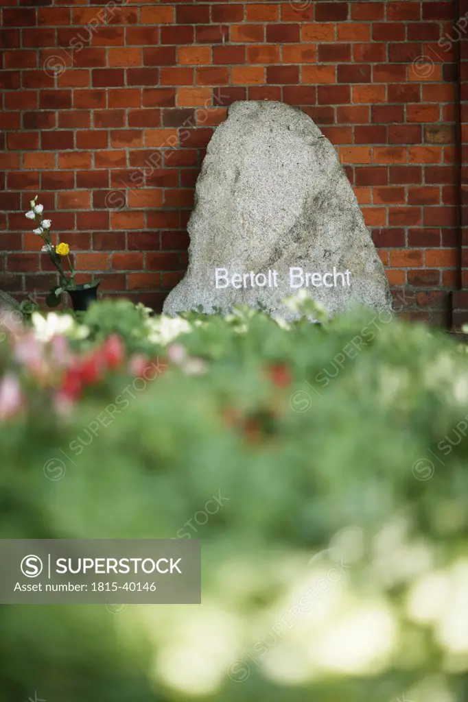 Germany, Berlin, Grave of Bertolt Brecht