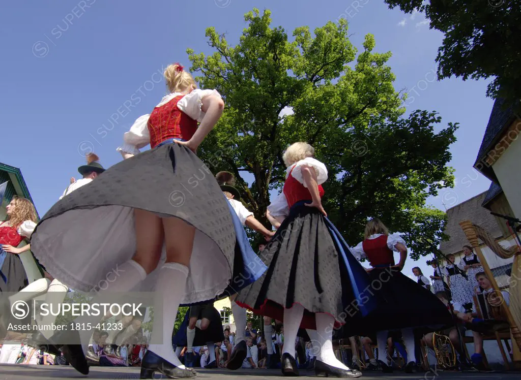 Local costume group, dancing, Austria