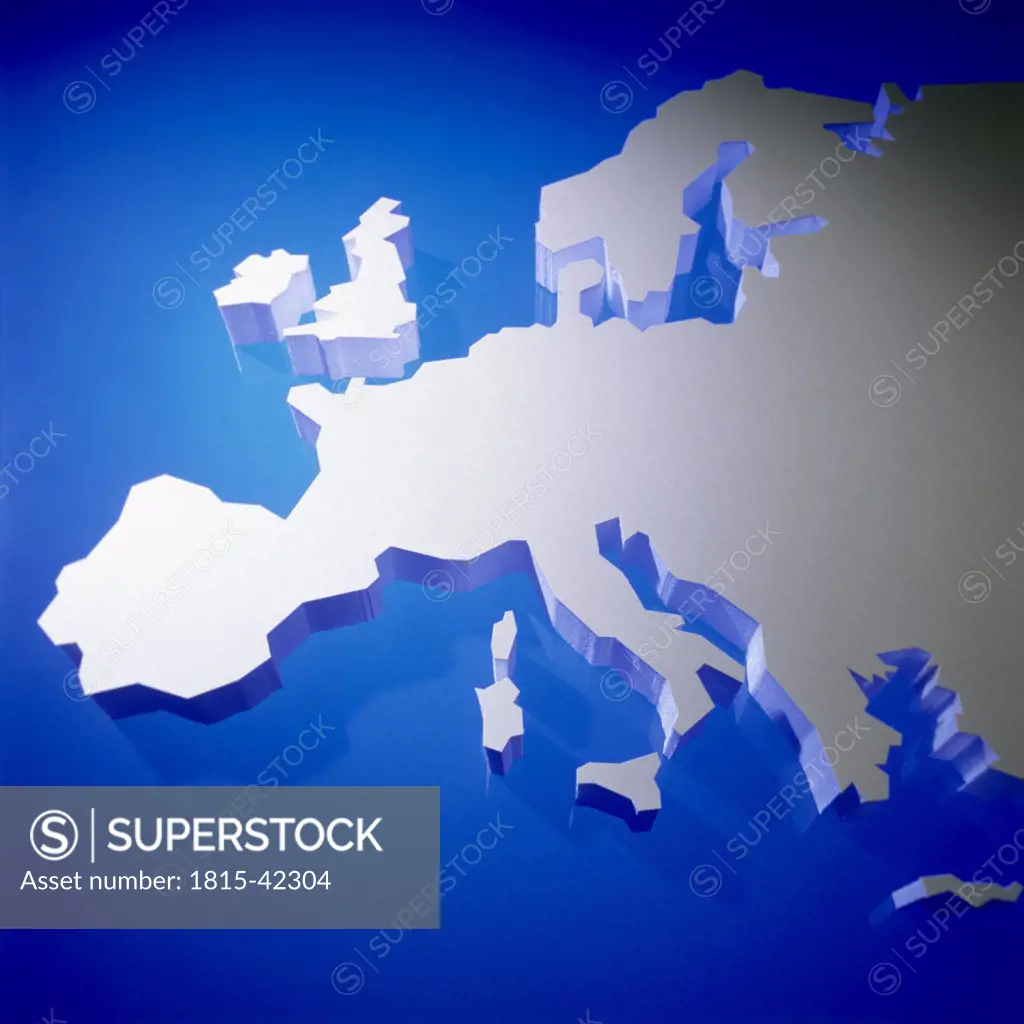 Schematical map of Europe