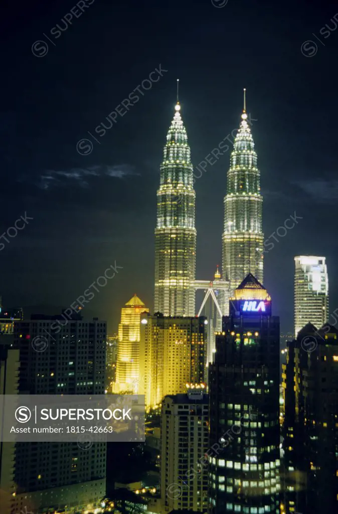 Petronas Towers, Twin Towers, Kuala Lumpur, Malaysia, Asia