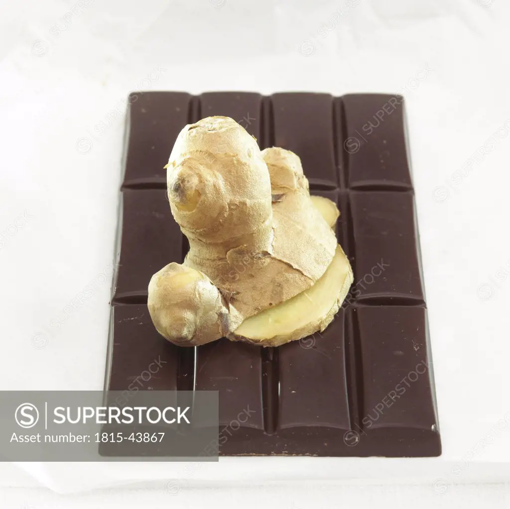 Chocolate with ginger flavour,Close up