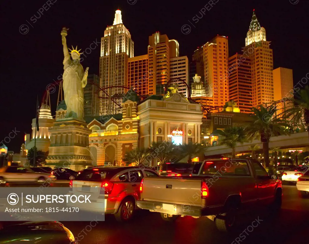 USA, Las Vegas, lights at night