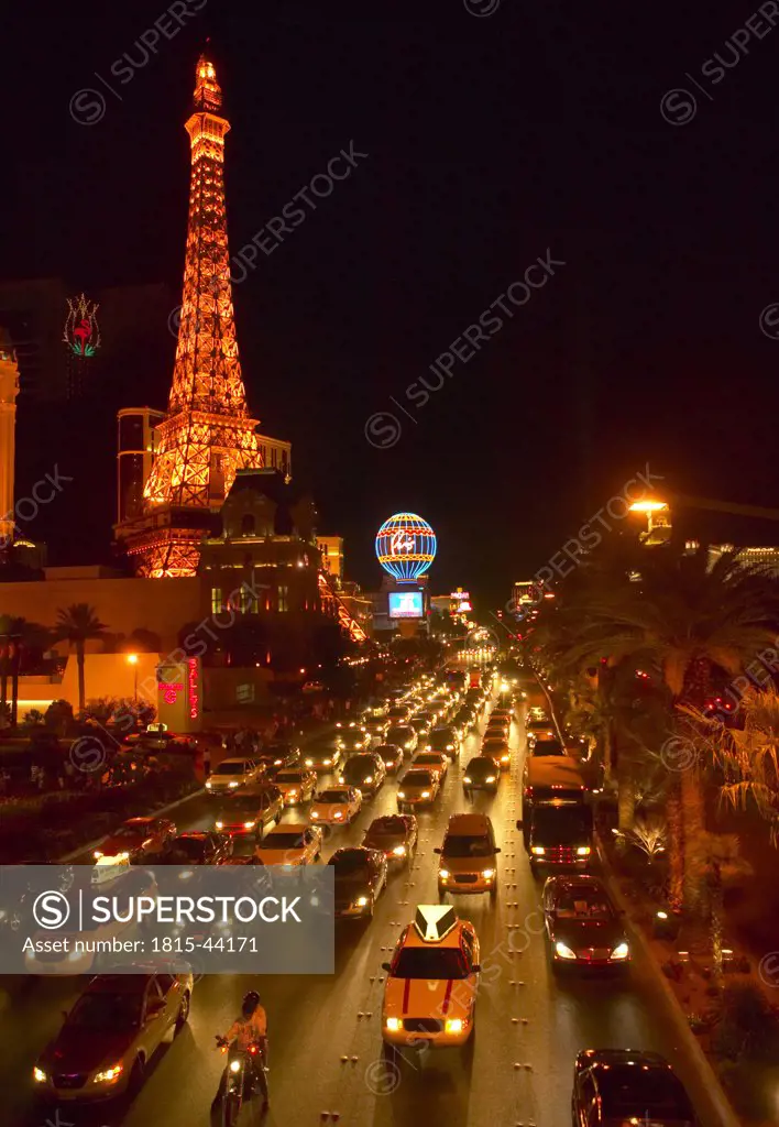 USA, Las Vegas, lights at night
