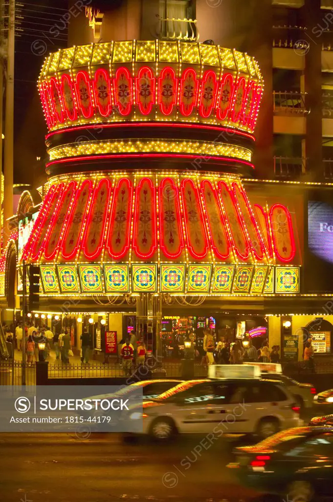USA, Las Vegas, casino at night