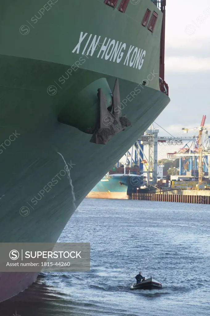 Germany, Hamburg, Container Terminal, Cargo Ship