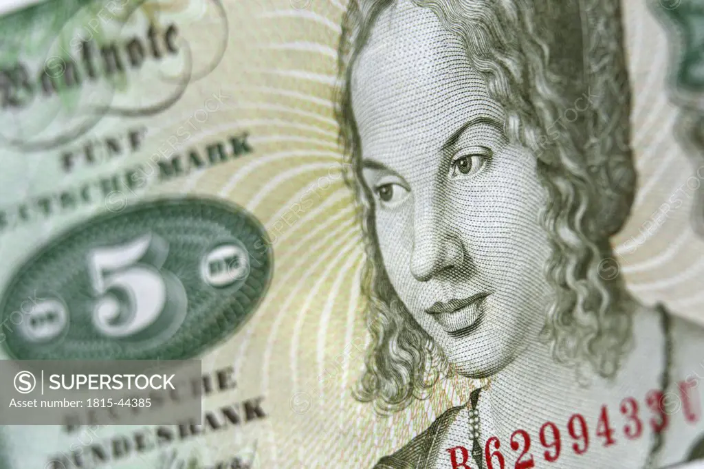 Bank note, close-up